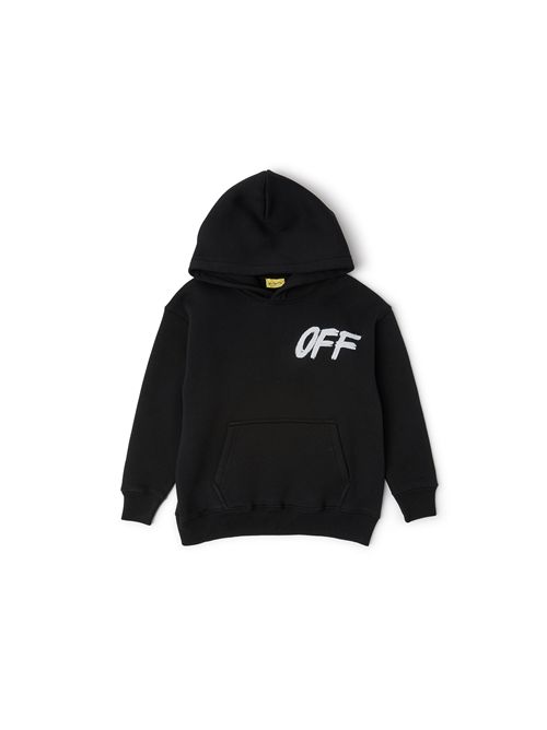 Felpa, unisex, logata. OFF WHITE | FLE00200001